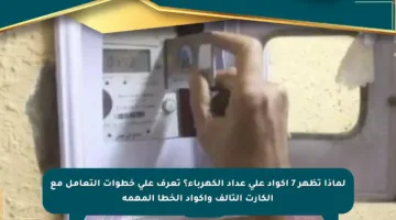 لماذا تظهر 7 أكواد على عداد الكهرباء؟ تعرف على خطوات التعامل مع الكارت التالف وأكواد الخطأ المهمة